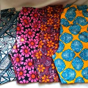 LulaRoe Leggings Lot TC Tall & Curvy 4 Pair